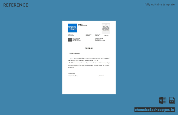 USA American Express Verschlussreferenzmuster Vorschau